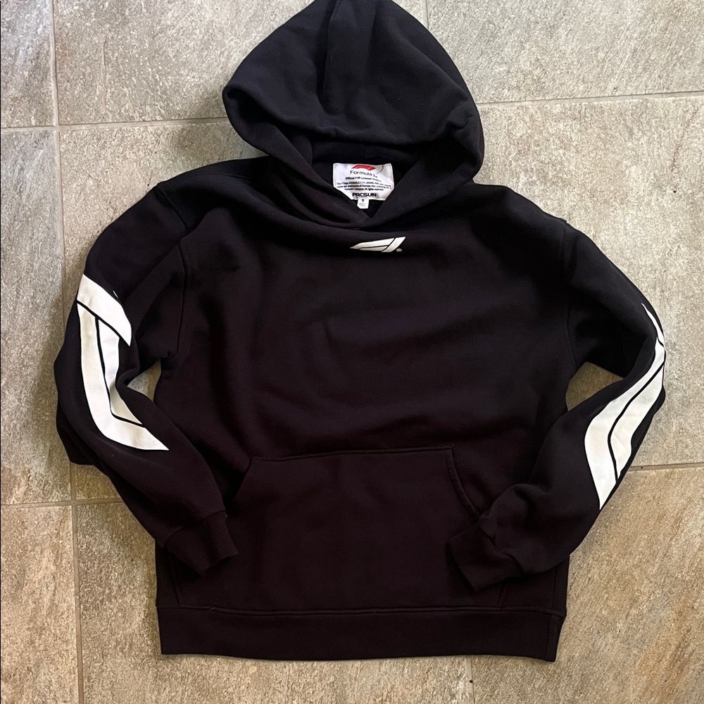 Pacsun Formula 1 black and white Mens Hoodie